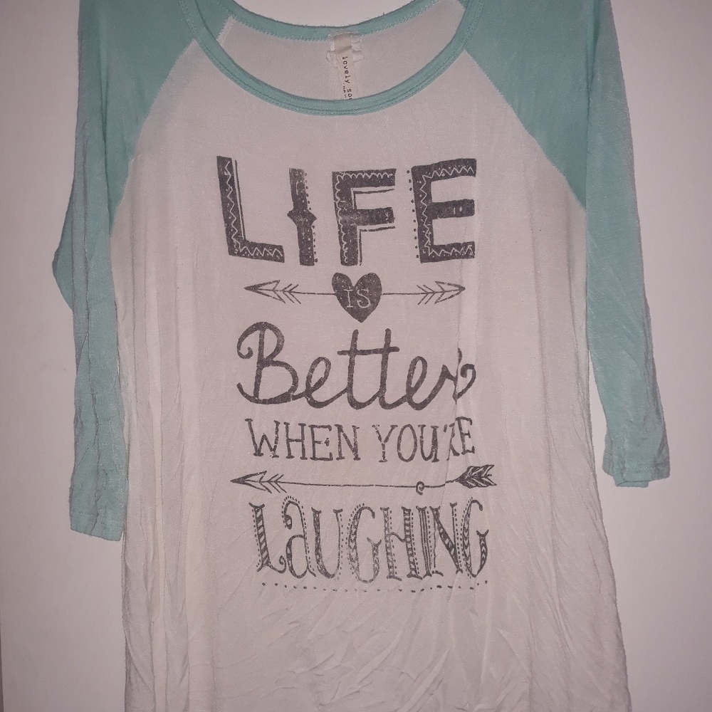 3/4 sleeve tee